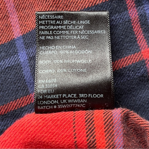 Urban Outfitters BDG Plaid Flannel Shirt Button Down Casual Shirt Top Sz S - Picture 8 of 15